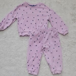 Cat & Jack Purple Heart Set